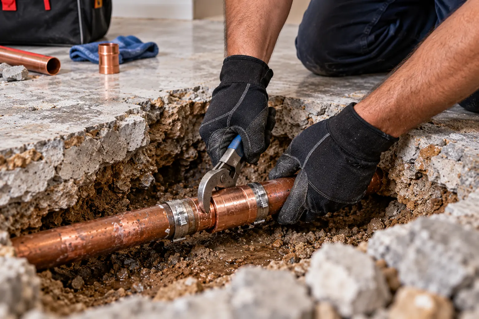 slab leak repair
